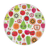 Frucht scherzt Illustrationsapfel Schneidebrett (Vorderseite)