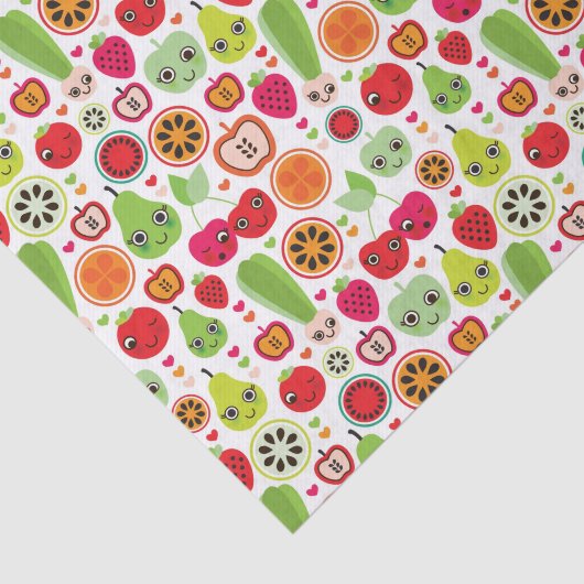 Frucht scherzt Illustrationsapfel Seidenpapier (Ausschnitt)