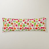 Frucht scherzt Illustrationsapfel Seitenschläferkissen (Rückseite)