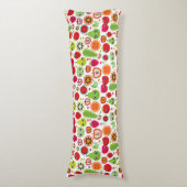 Frucht scherzt Illustrationsapfel Seitenschläferkissen (Vorderseite Vertikal)