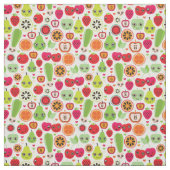 Frucht scherzt Illustrationsapfel Stoff (Muster)