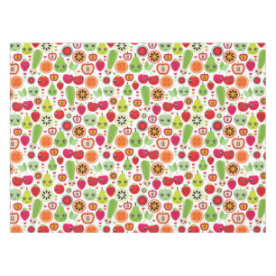 Frucht scherzt Illustrationsapfel Tischdecke