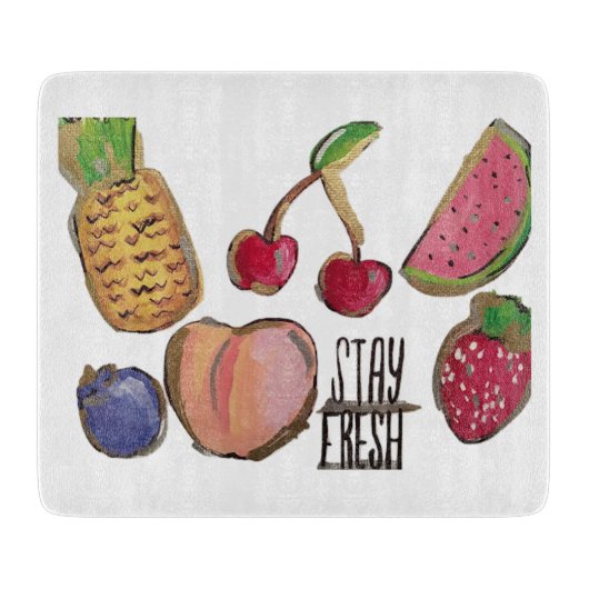 Frucht-Schneidebrett Schneidebrett (Vorderseite)