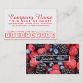 Frucht Smoothie-Loyalitätsprogramm Treuekarte (Vorne/Hinten)