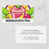 Frucht-Smoothies | Restaurant Visitenkarte (Vorne/Hinten)
