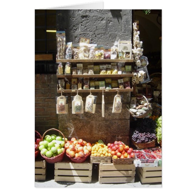 Frucht-Stand-leere Karte (Vorne)