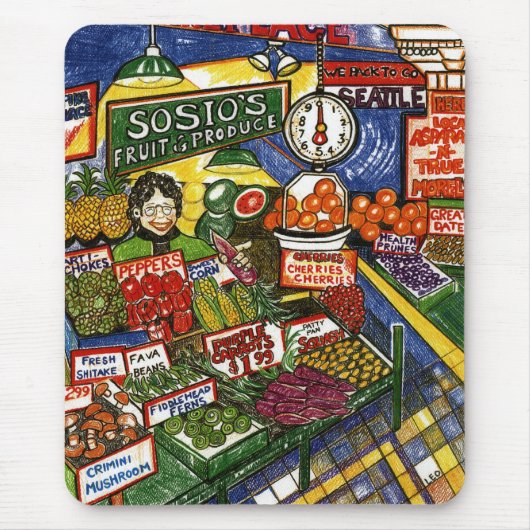 Frucht-Stand Mousepad (Vorne)