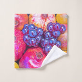Frucht Still Life Art Badhandtuch Set (Waschlappen)