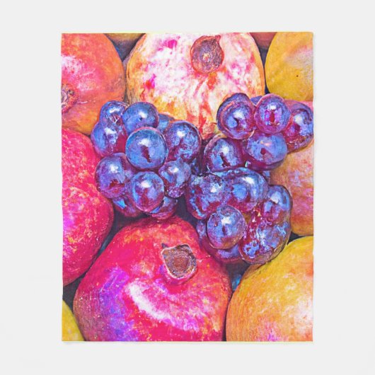 Frucht Still Life Art Fleecedecke (Vorderseite)