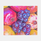 Frucht Still Life Art Fleecedecke (Vorderseite (Horizontal))