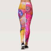 Frucht Still Life Art Leggings (Rückseite)
