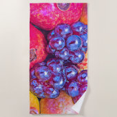 Frucht Still Life Art Strandtuch (Vorderseite)