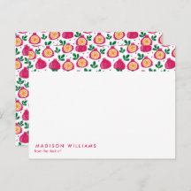 Frucht Stilvolle moderne moderne Note Card