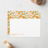 Frucht Stilvolle moderne moderne Note Card Mitteilungskarte (Vorderseite/Rückseite Beispiel)