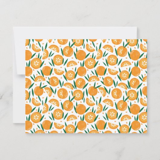 Frucht Stilvolle moderne moderne Note Card Mitteilungskarte (Rückseite)