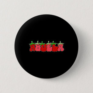 Frucht Strawberry Grandma Abuela Halloween Kostüm Button