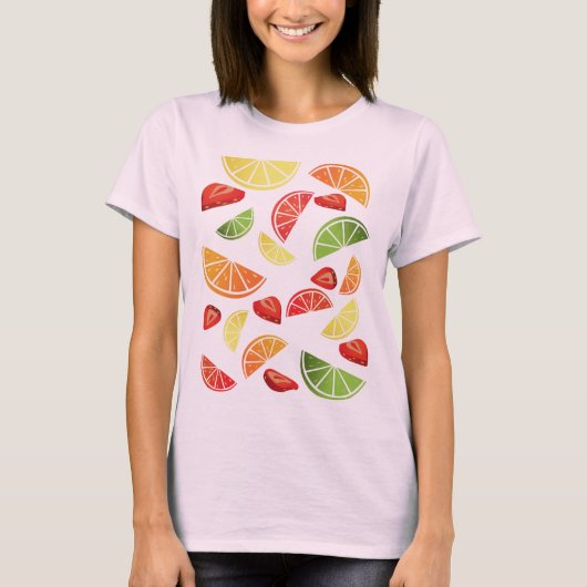 Frucht-Stücke T-Shirt (Vorderseite)