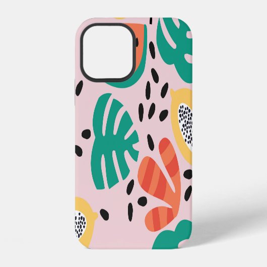 Frucht Stylish: Vintage-Musterdesign. iPhone Hülle (Rückseite)