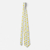 Frucht Summer Yellow & Blue Lemon Neck Tie Krawatte (Rückseite)