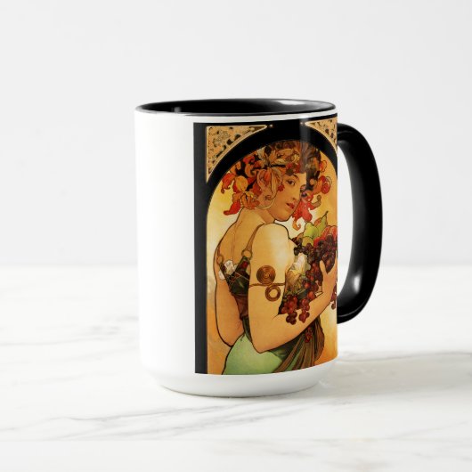 Frucht-Tasse Alphonse Mucha Tasse (VorderseiteRechts)