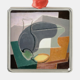 Frucht-Teller und Carafe, 1927 Silbernes Ornament