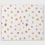 Frucht Thema Geschenkpapier (Flach)