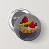 Frucht-Törtchen-Knopf Button (Vorne & Hinten)