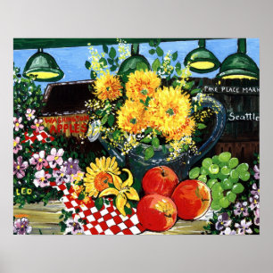 Frucht u. Blumen Poster