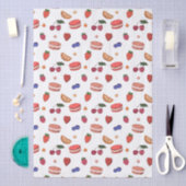 Frucht- und Französische Macaron-Muster Seidenpapier (Handwerk)