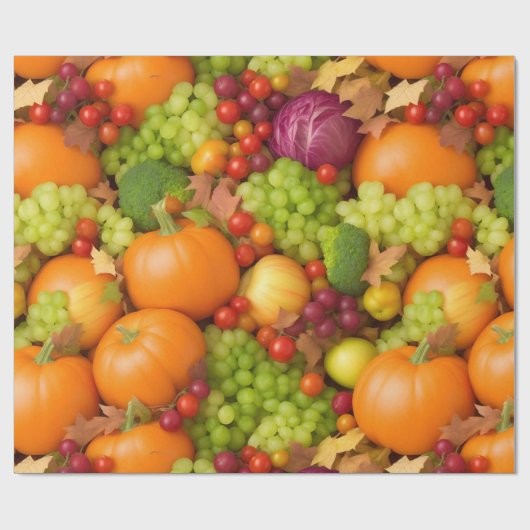 Frucht und Gemüse, wiederholt Geschenkpapier (Flach)
