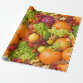 Frucht und Gemüse, wiederholt Geschenkpapier (Ungerollt)