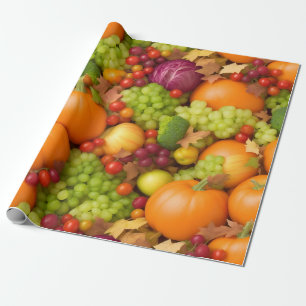 Frucht und Gemüse, wiederholt Geschenkpapier