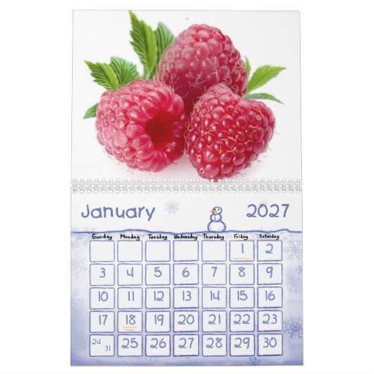 Frucht-und Nahrungsmittelkalender 23 Kalender (Jan 2027)