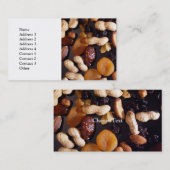 Frucht und Nuss Visitenkarte (Vorne/Hinten)