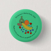 Frucht- und Öl-Rundbutton Button (Vorderseite)