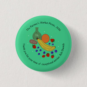 Frucht- und Öl-Rundbutton Button