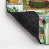Frucht-und Veggies-Samen-Katalog-Collage Mousepad (Ecke)