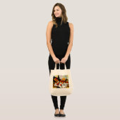 Frucht und Wein auf Tabelle Tragetasche (Vorderseite (Model))