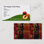 Frucht-Visitenkarte Visitenkarte (Vorne/Hinten)