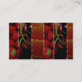 Frucht-Visitenkarte Visitenkarte (Rückseite)