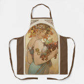 Frucht von Alphonse Mucha, Vintager Jugendstil Schürze (Vorderseite)