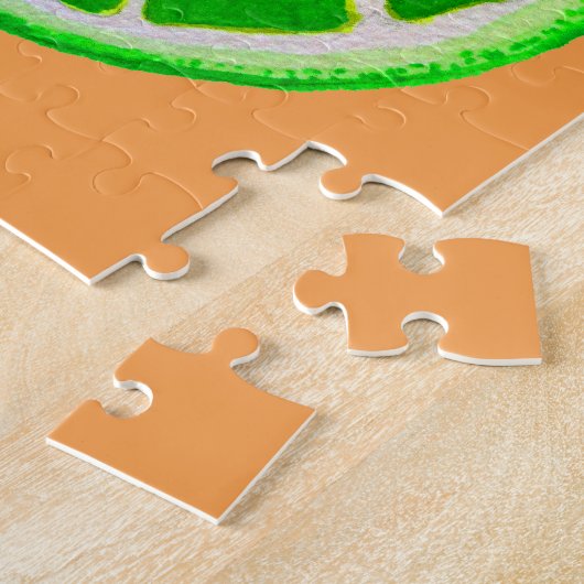 Frucht-Vorlagen-Wasserfarbe der Puzzle (Seite)