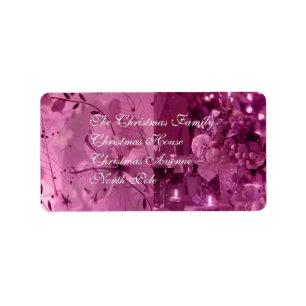 Frucht, Wein und Blumen Adressaufkleber