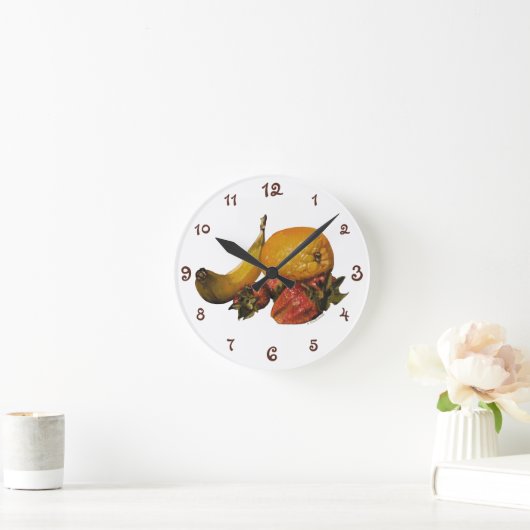 Fruchtakrylwand Runde Wanduhr (Zuhause)