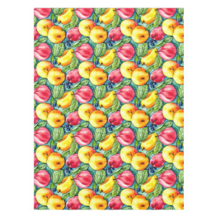 Fruchtapfel Birne Sommerwasserfarbe Muster Tischdecke