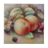 Fruchtarteppiche und Himbeeren Fliese (Vorderseite)