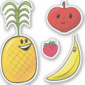 Fruchtaufkleber Aufkleber (Vorderseite)