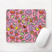 Fruchtaufkleber Elmo & Abby Cadabby Muster Mousepad (Mit Mouse)