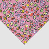 Fruchtaufkleber Elmo & Abby Cadabby Muster Seidenpapier (Ausschnitt)