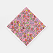 Fruchtaufkleber Elmo & Abby Cadabby Muster Serviette (Ecke)